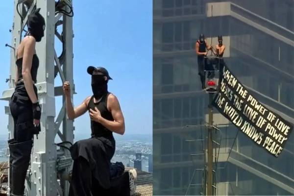 मौत के मुहाने पर आशिकी… न्यूयॉर्क के Empire State Building पर चढ़े रूसी कपल, 1454 फीट ऊपर किया प्रपोज
