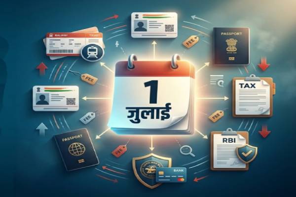New Rules From 1st July Today : कॉमर्शियल सिलेंडर से लेकर ट्रेन-पासपोर्ट तक, जानें 1 जुलाई से क्या-क्या हुआ बदलाव