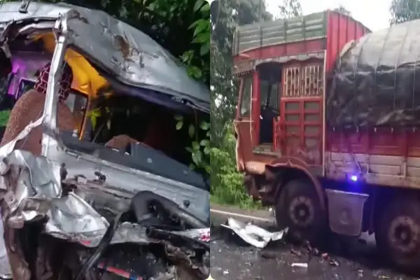 कर्नाटक में भीषण सड़क हादसा, लॉरी और एमयूवी की टक्कर में 7 की मौत